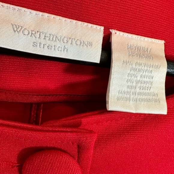 Worthington Stretch Womens Jacket Blazer Large Cloth Covered Button Long Sleeve - Picture 6 of 7